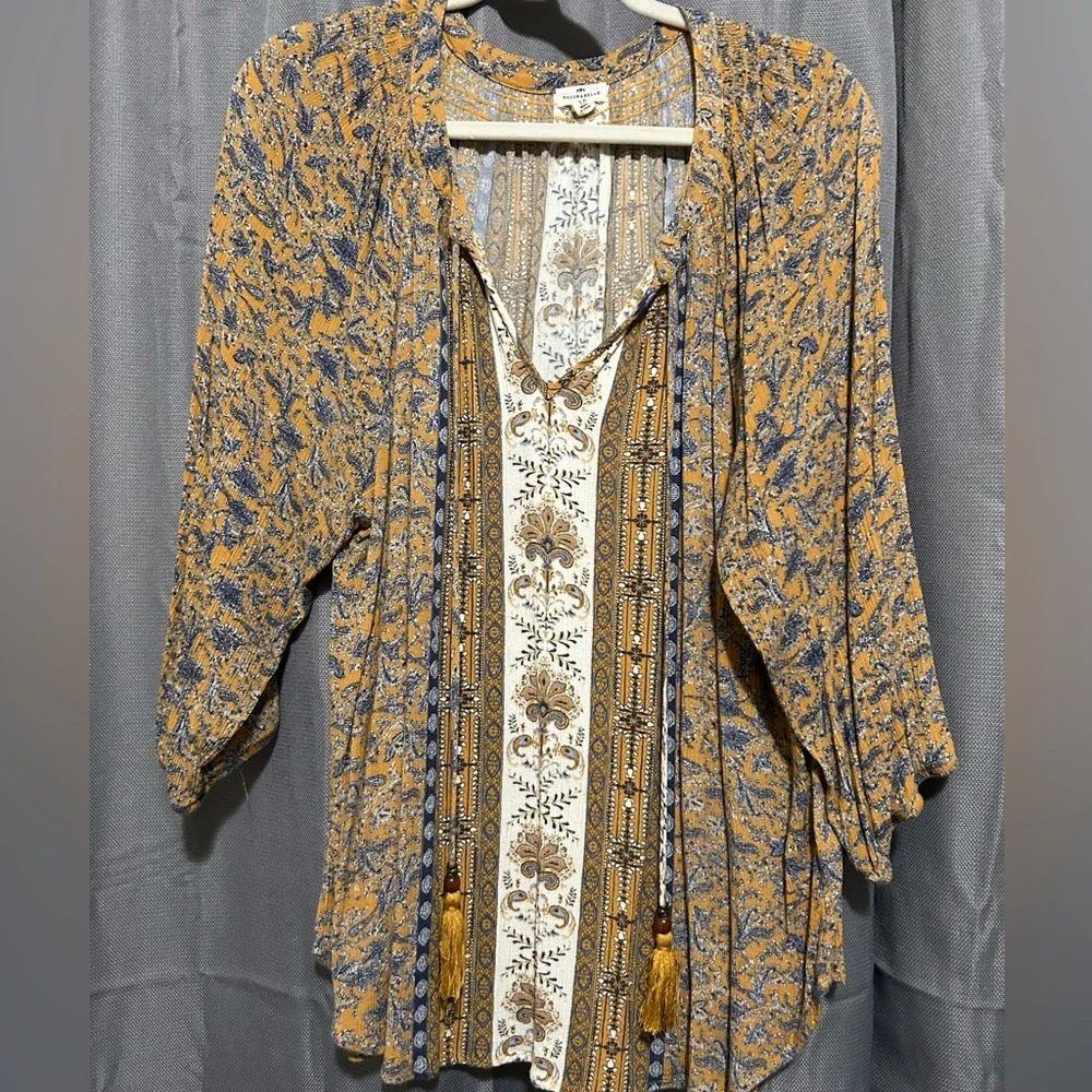 Mustard Yellow Tassel Detail Top - Picture 8 of 16